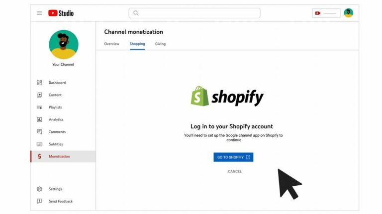 YouTube、EC大手のShopifyと提携。ライブ配信中のグッズ販売や、チャンネル内ストア機能を強化