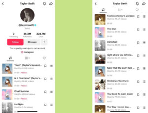 Read more about the article テイラー・スウィフト、TikTokで音楽配信を再開。ユニバーサル ミュージックは知らされていなかった