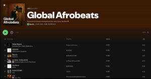 Read more about the article Spotifyが新グローバル・プレイリスト「Global Afrobeats」を開始。アフロビーツの世界的人気をさらに支援