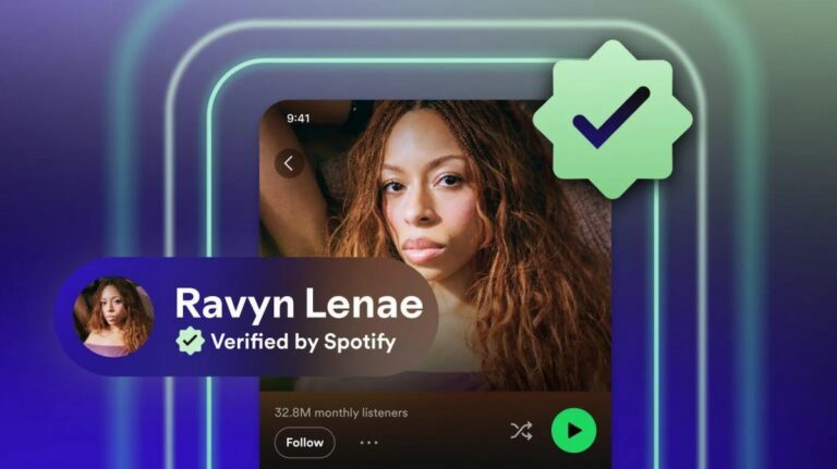 Spotifyが生成AIと人間のアーティストを識別する「認証済みバッジ」を新たに導入。審査後に緑色のマークがプロフィールに表示、審査は真正性と信頼性